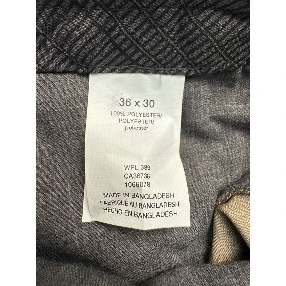 Haggar Mens Cool Right Performance Flex Classic Fit Pants Khaki 36x30